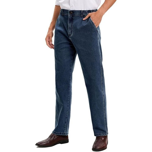 Men’s Elastic Waist Formal Flex Jeans