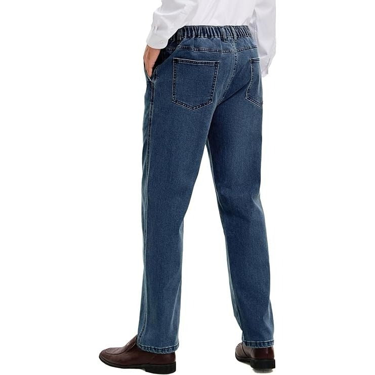 Men’s Elastic Waist Formal Flex Jeans