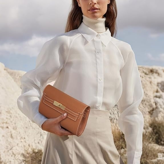 Mini Vegan Leather Crossbody Bag with Adjustable Strap